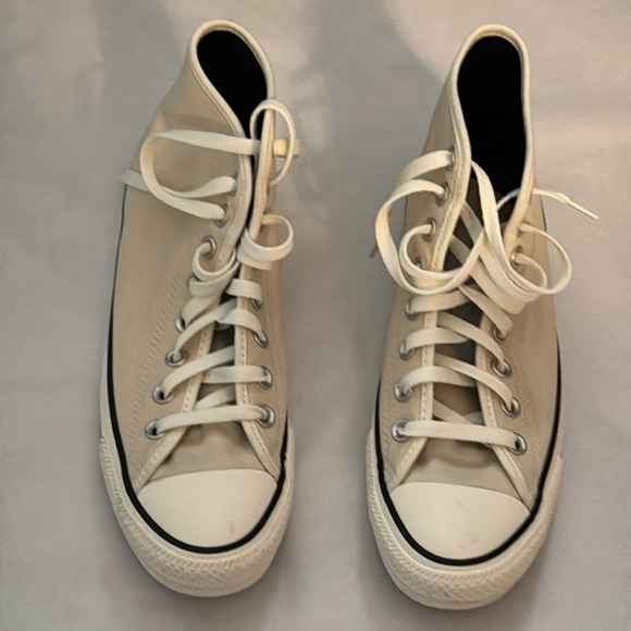 Converse Chuck 70 High Top lace up sneakers beige Wm sz 8.5 men’s‎ 6.5 neutrals - Picture 3 of 13